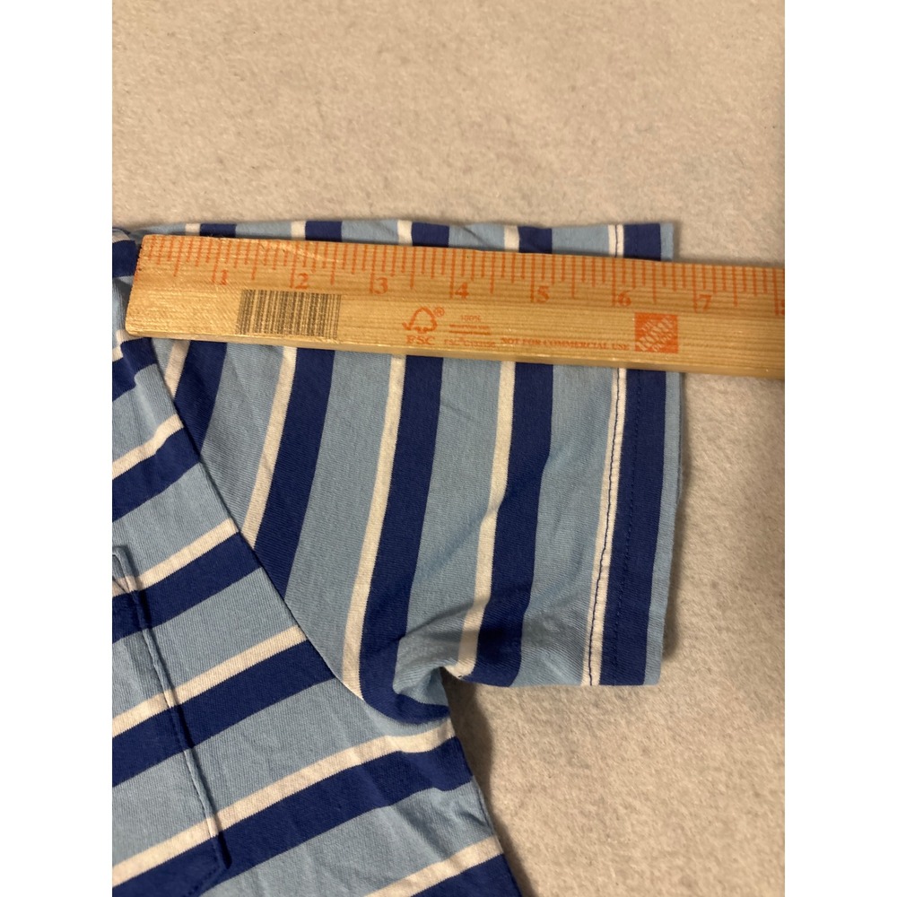 Polo Ralph Lauren Striped Pocket T-Shirt Boys M 10-12 Blue Excellent R67 Logo - Picture 5 of 9